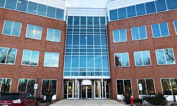 This is the entrance to the office building for SSND Milwaukee. 