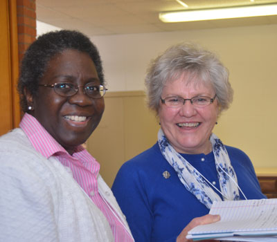 Sisters Vicki Chambers and Dianne Perry, January 2012 Provincial Assembly